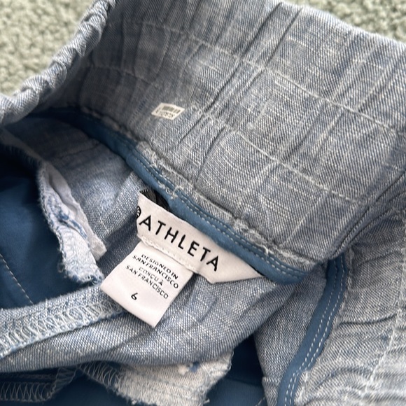 Athleta Cabo Linen Jogger 100% Linen Pants Size 6 - Picture 4 of 8
